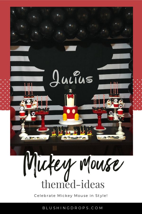 Inspired Mickey Party Decor, Inspired Mickey Mouse Birthday Party, Mickey  Mouse Birthday, Mickey Mouse Party, Mickey Mouse Inspired 