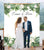 elegant tropical wedding photo booth backdrop