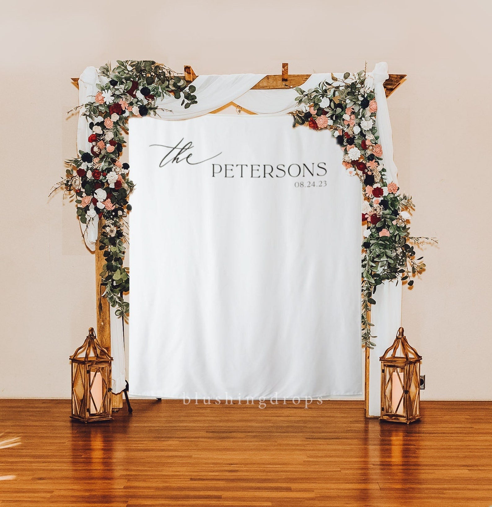 Modern Wedding Backdrop for Ceremony
