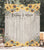 Rustic Sunflower Wedding Photo Booth Fabric Backdrop - Blushing Drops