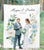 Wedding Backdrop for Ceremony, Dusty Blue Wedding Backdrop, Summer Photo Booth Backdrop, Wedding Photo Backdrop, Floral Backdrop Blue