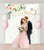 She Said Yes Backdrop, Engagement Party Photo Backdrop Design - Blushing Drops