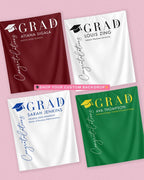 Congrats Grad Modern Graduation Party Backdrop