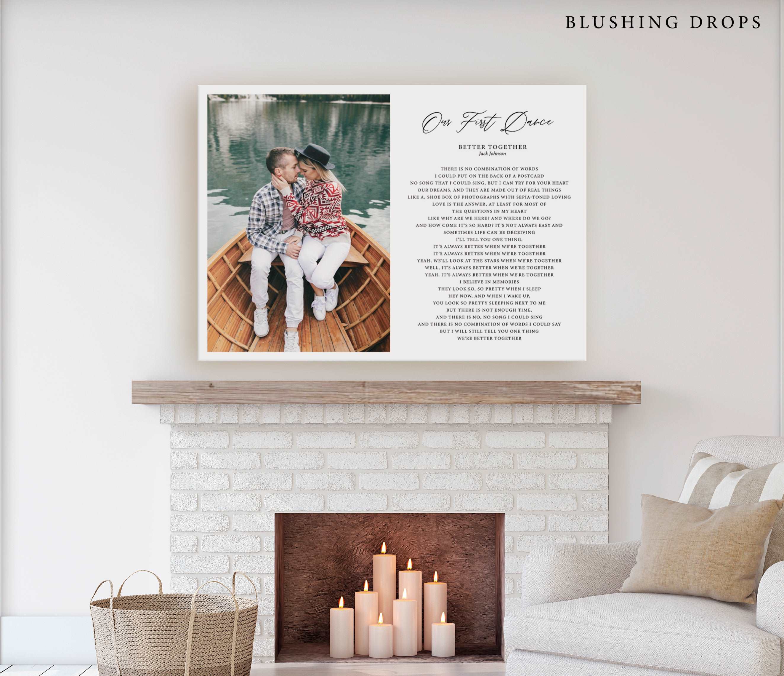 edding Song On Canvas, Your Wedding Song, Wedding Vows Couples Song, Anniversary Gift, Couples Gift, Our First Song Sign
