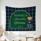 Beary 1st Birthday Party Backdrop