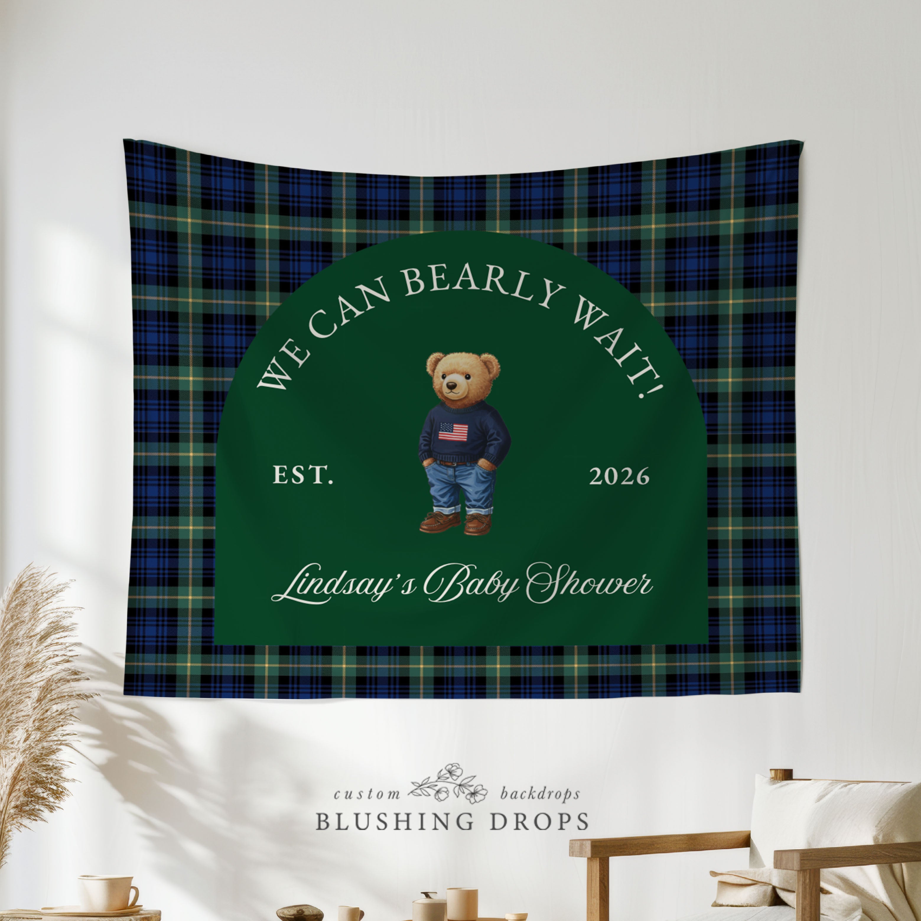 We Can Bearly Wait Baby Shower Banner