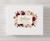 Burgundy Floral Wedding Canvas Guest Book | Boho Guestbook Ideas