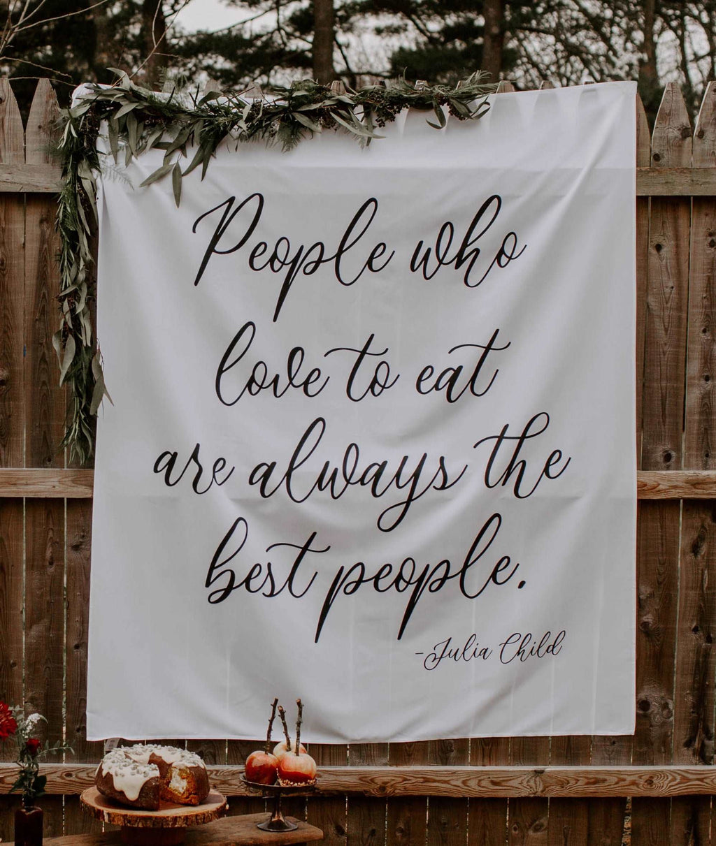Friendsgiving Banner | People Who Love To Eat Are Always The Best People