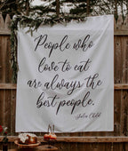 Friendsgiving Banner | People Who Love To Eat Are Always The Best People