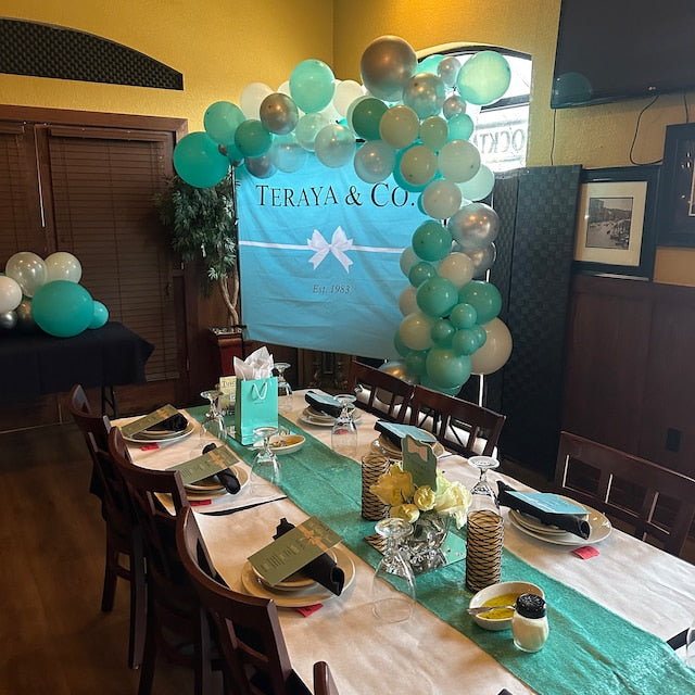 Bride & Co. Bridal Shower Backdrop, Breakfast at Themed Party Backdrop