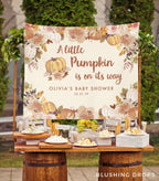 A Little Pumpkin Is On Its Way Baby Shower Banner