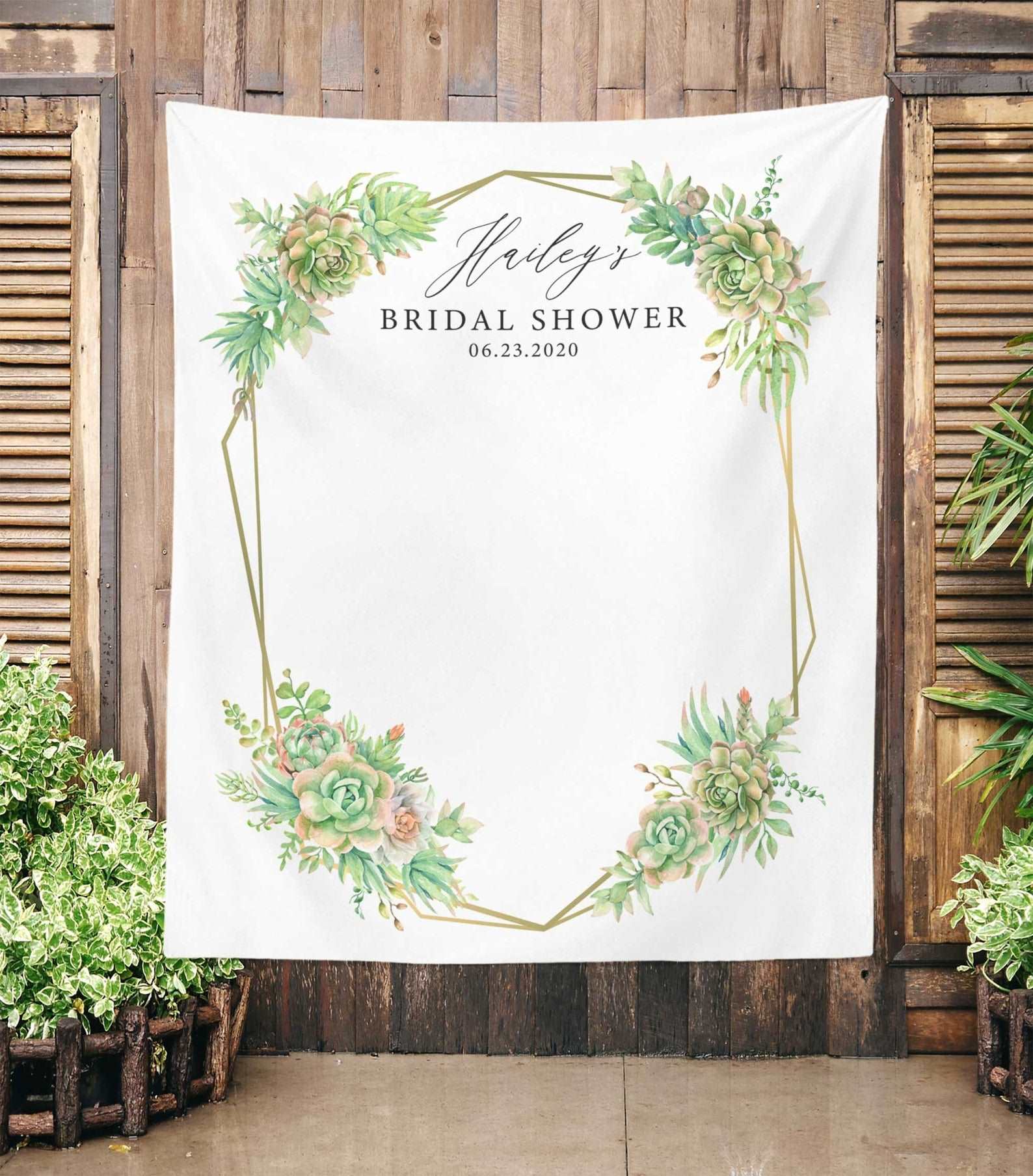 Succulent Bridal Shower Decor Greenery Bridal Shower Backdrop Bridal Shower Sign Succulent Backdrop Bridal Brunch Cactus Bridal Shower Decor