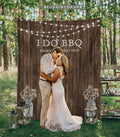 I DO BBQ Engagement Photo Backdrop
