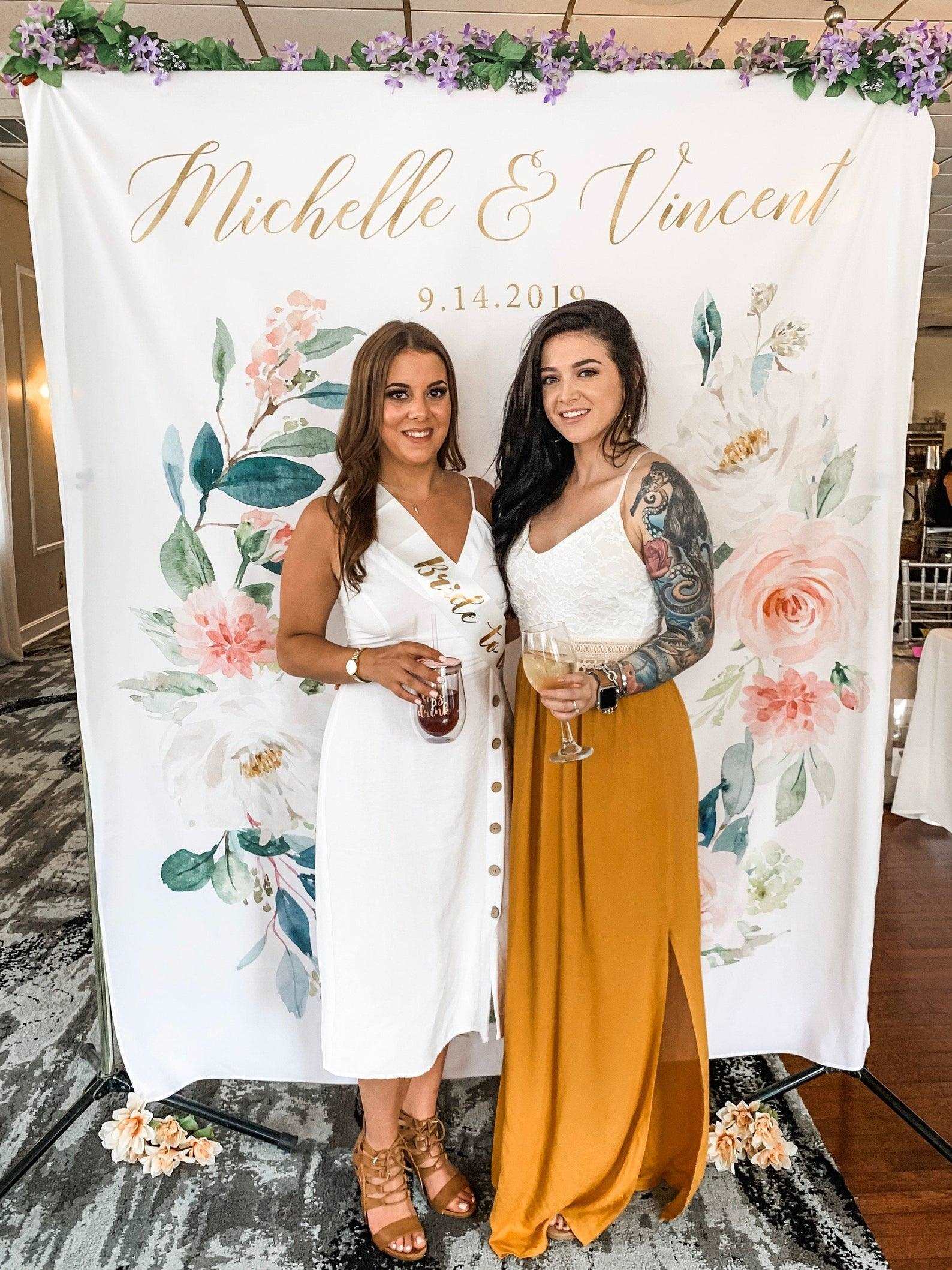 Blush Wedding Decorations | Floral Wedding Backdrop Ideas