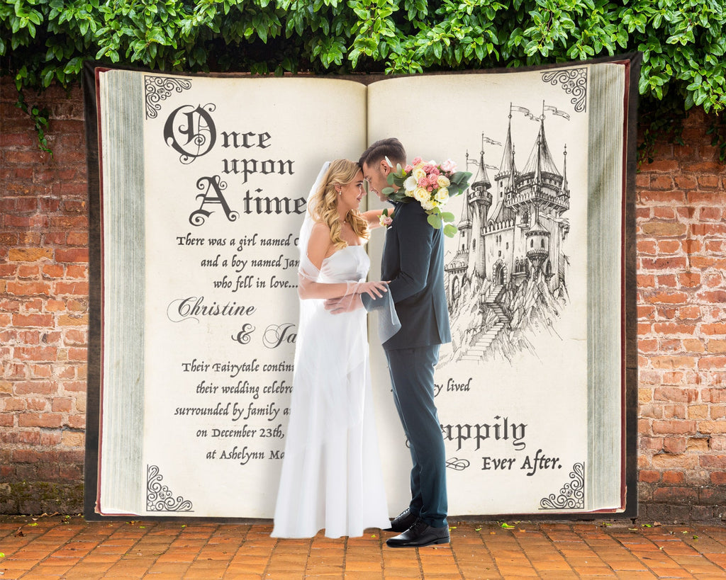 Fairytale Book Wedding PhotoBooth Backdrop