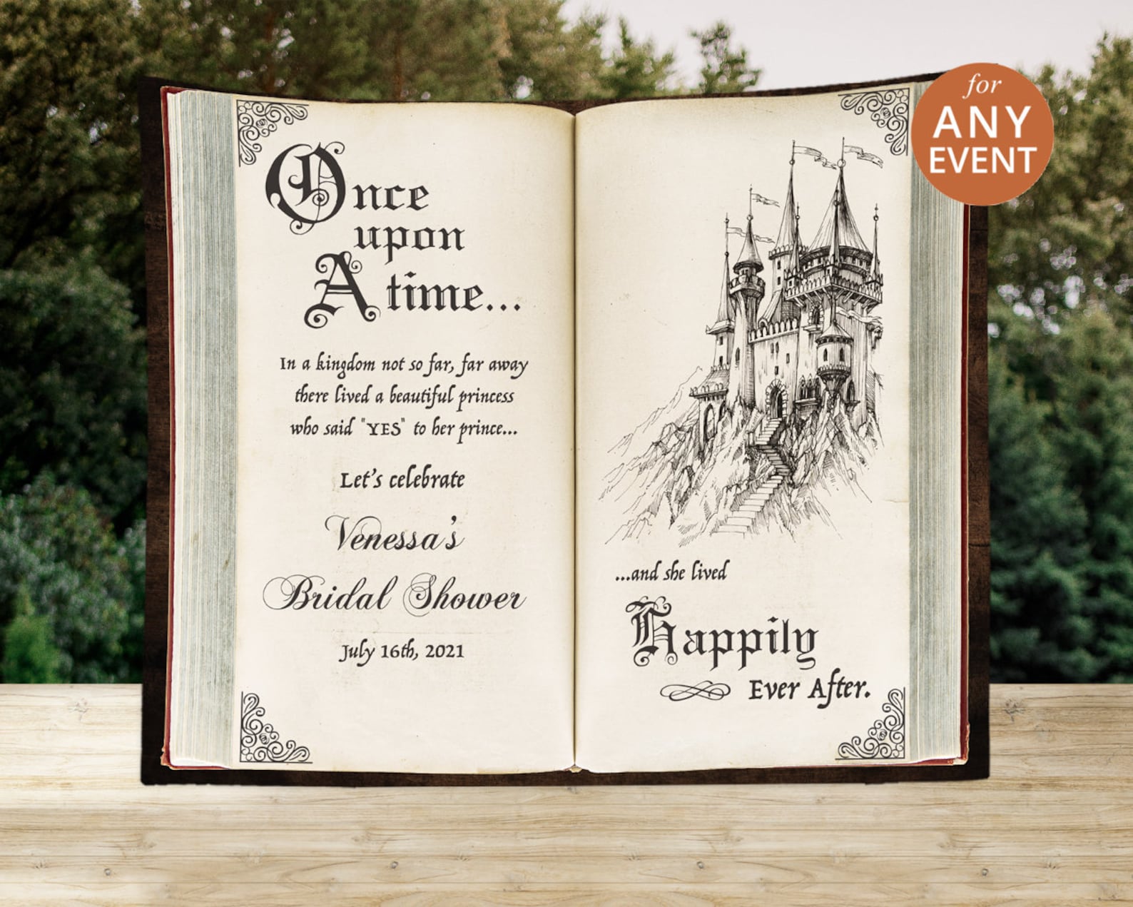 Fairytale Bridal Shower Backdrop