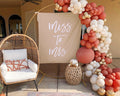 Minimalist Boho Miss To Mrs Backdrop Tapestry