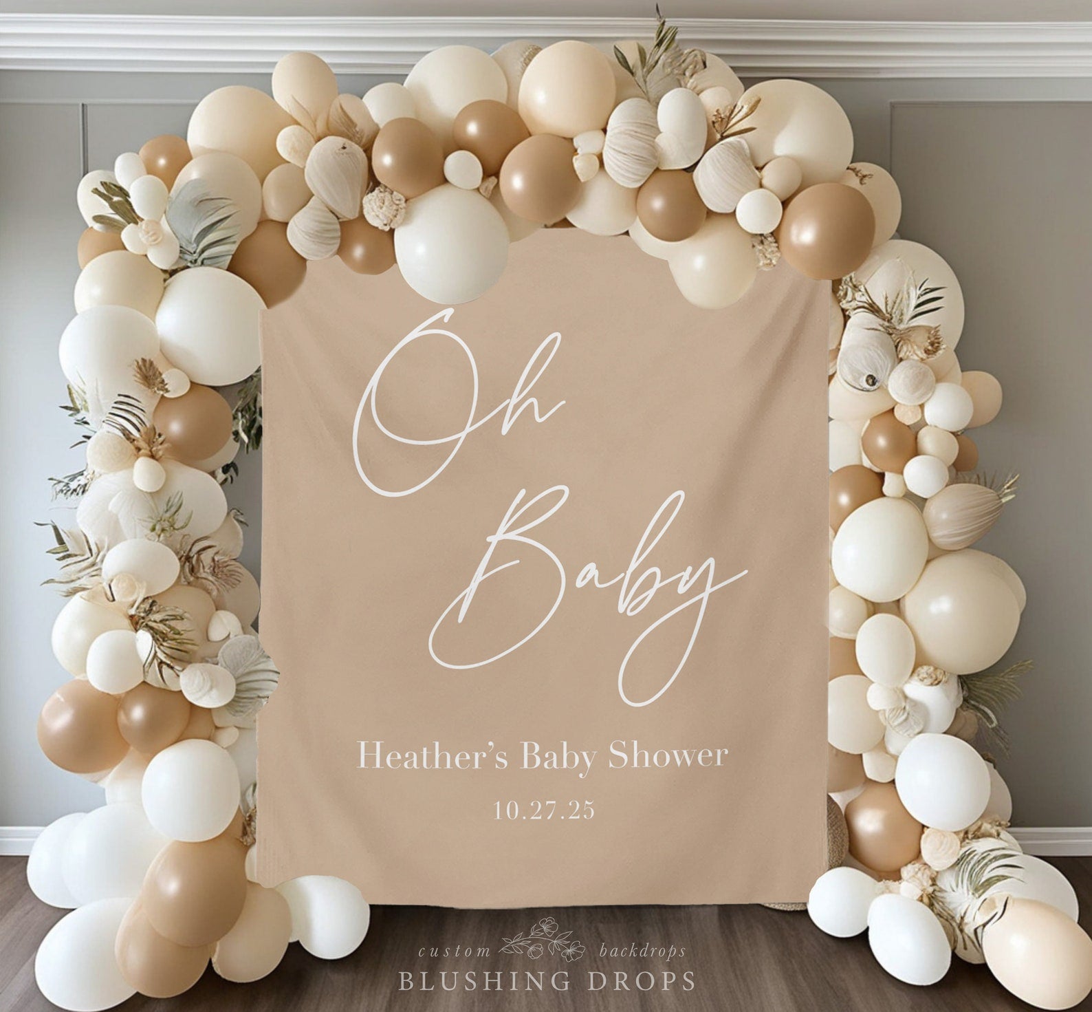 Oh Baby Minimalist Baby Shower Banner