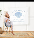 Last Toast On The Coast Bachelorette Party Backdrop