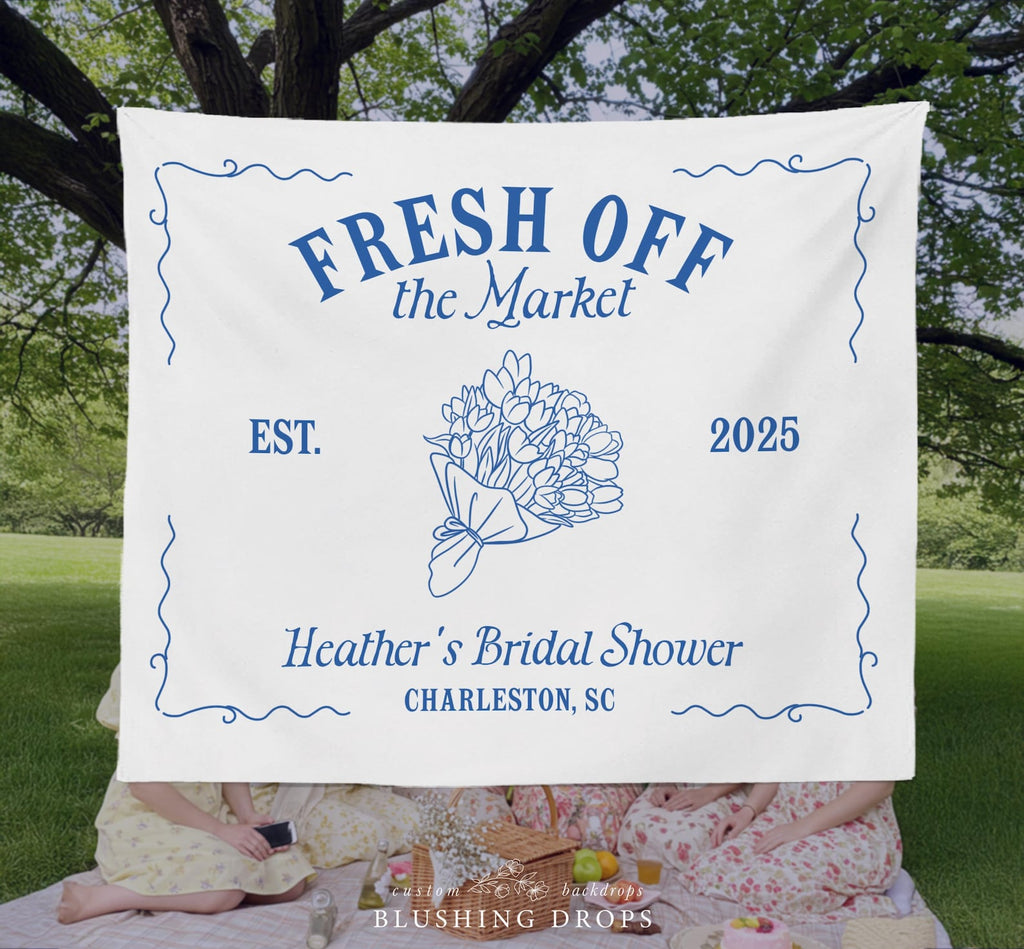 Off The Market Farmer's Market Bridal Shower Banner