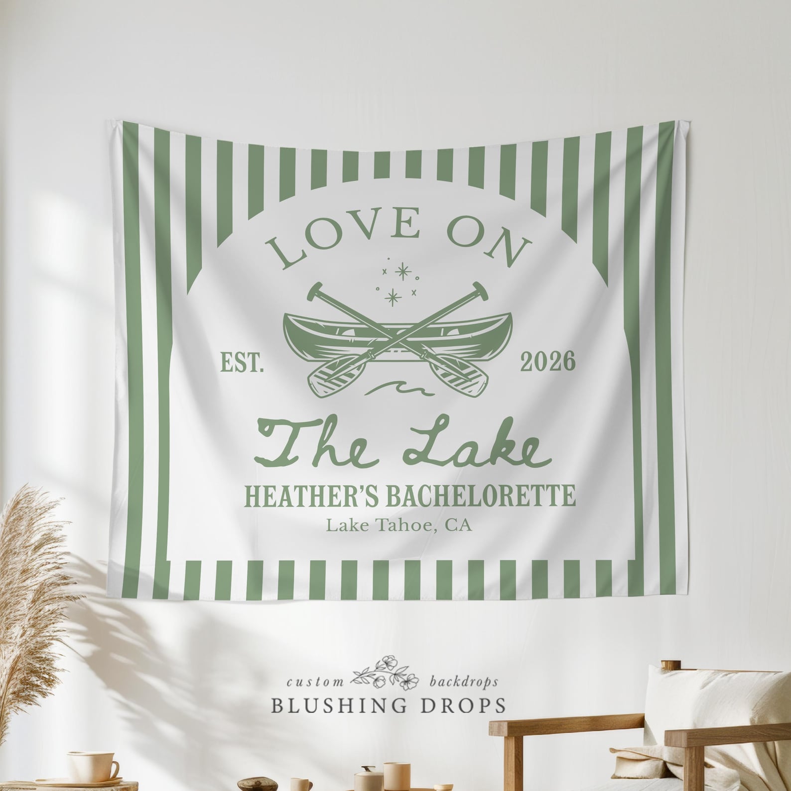 Love On The Lake Bachelorette Backdrop