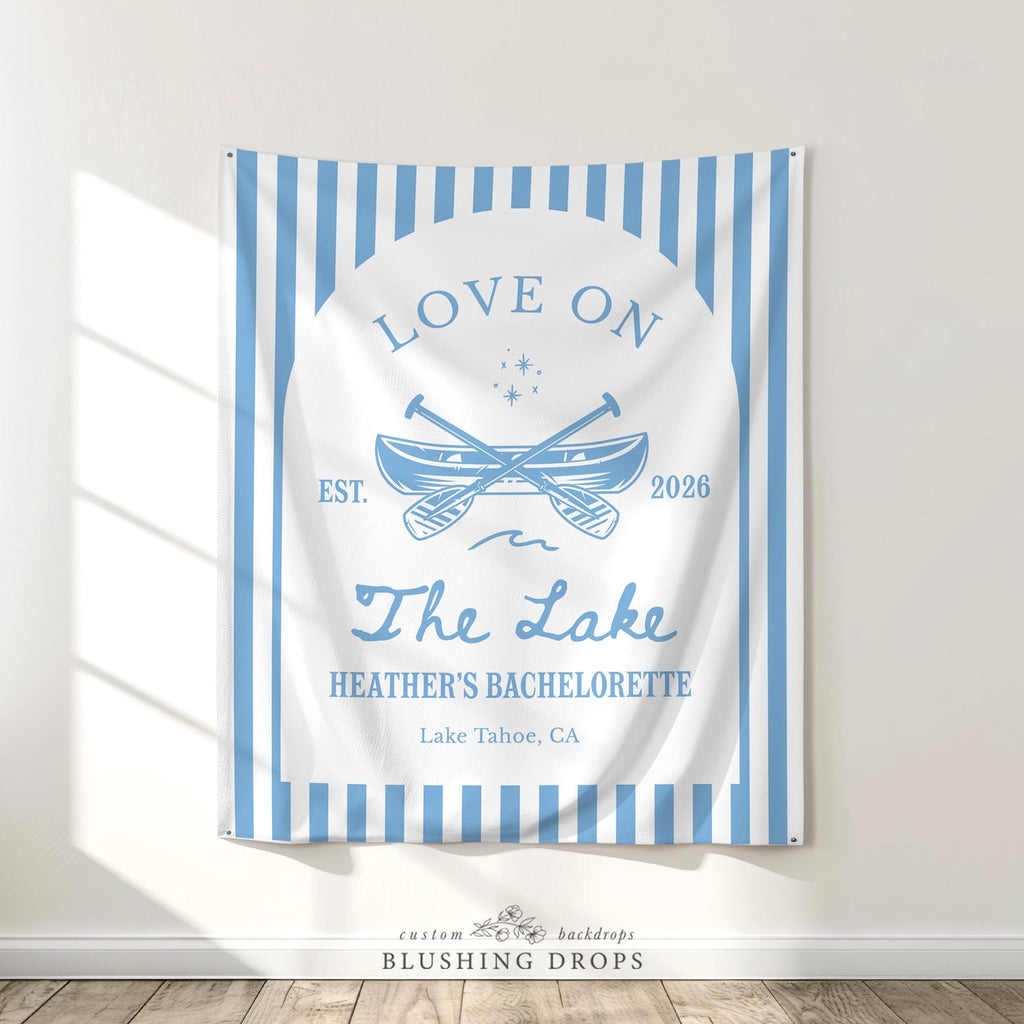 Love On The Lake Bachelorette Backdrop