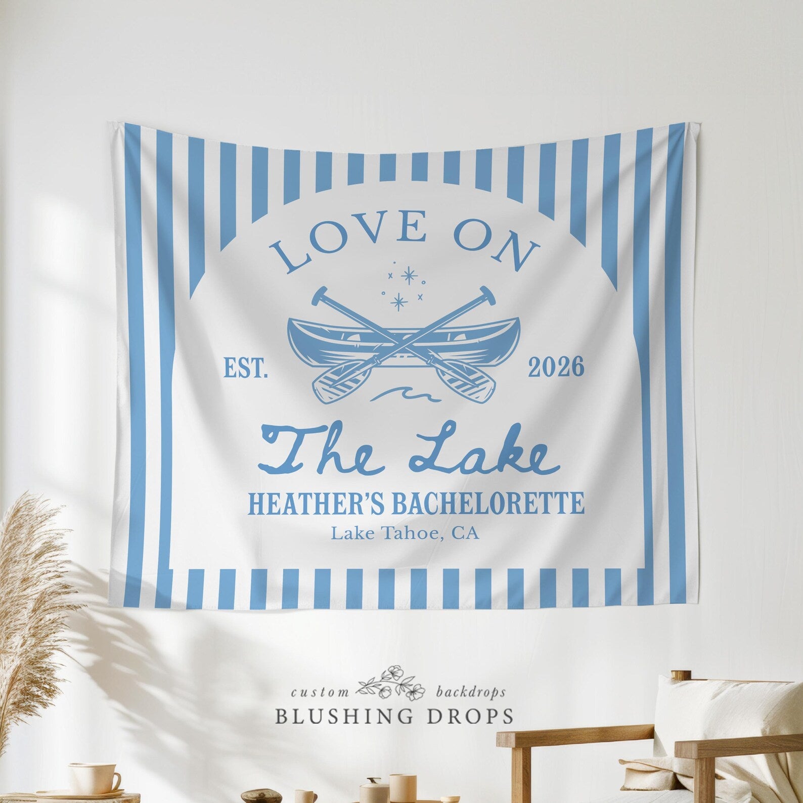 Love On The Lake Bachelorette Backdrop