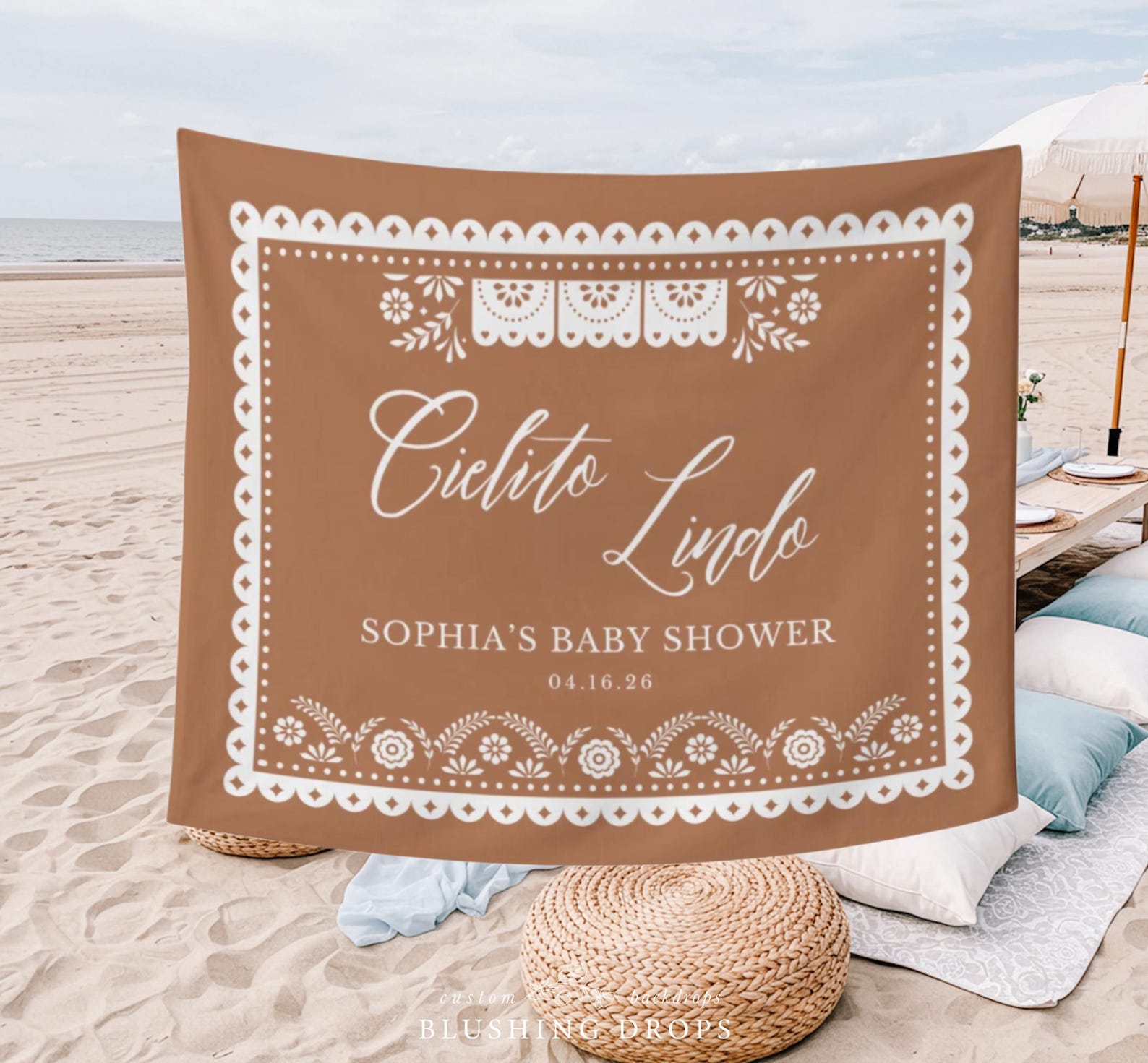 Cielito Lindo Baby Shower Backdrop