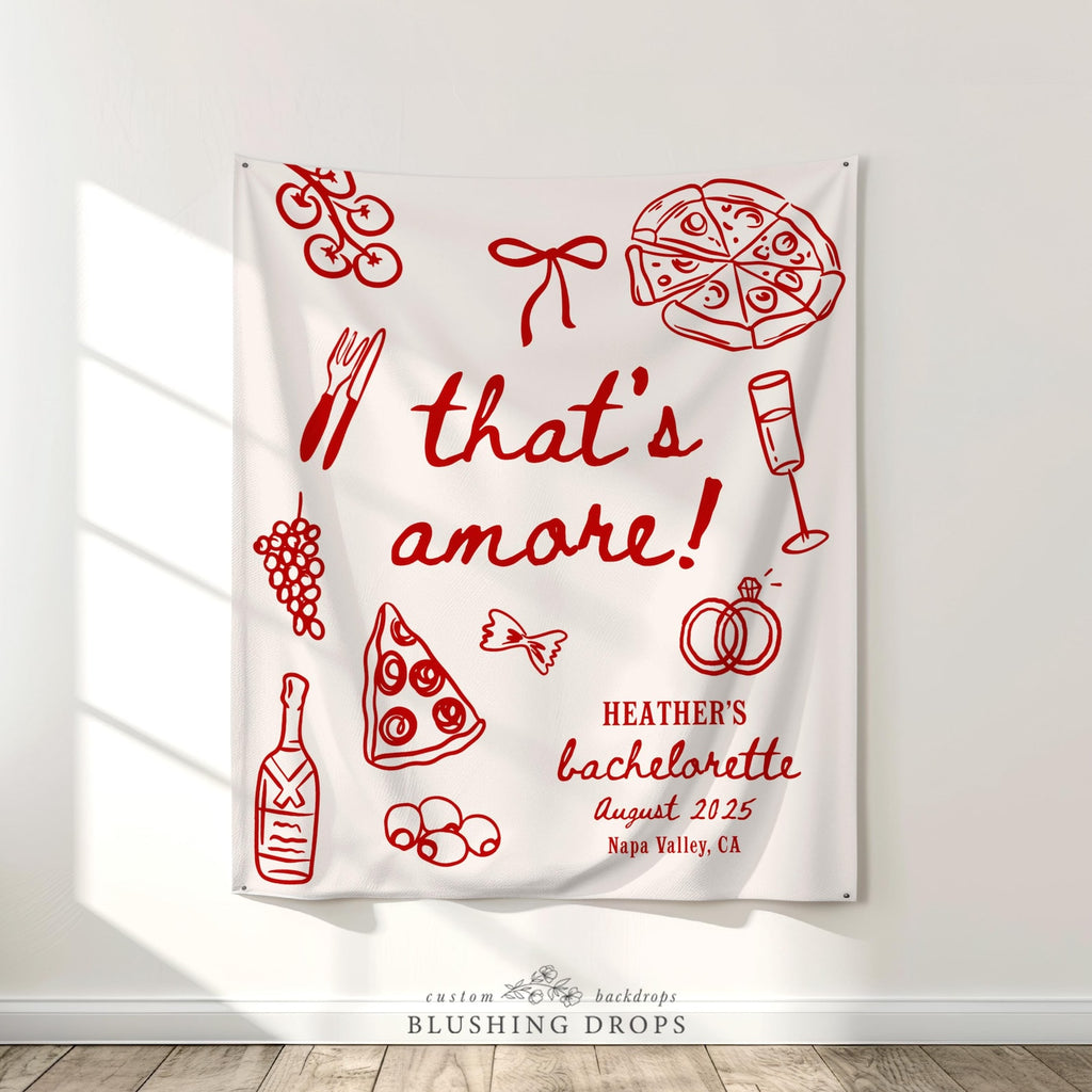 Italian That's Amore Bachelorette Banner