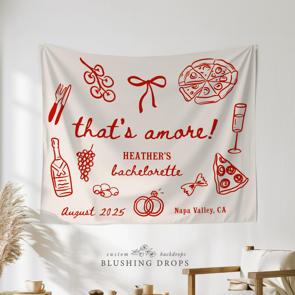 Italian That's Amore Bachelorette Banner