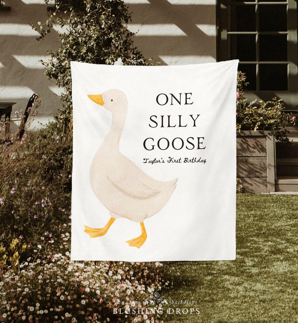 One Silly Goose Birthday Banner