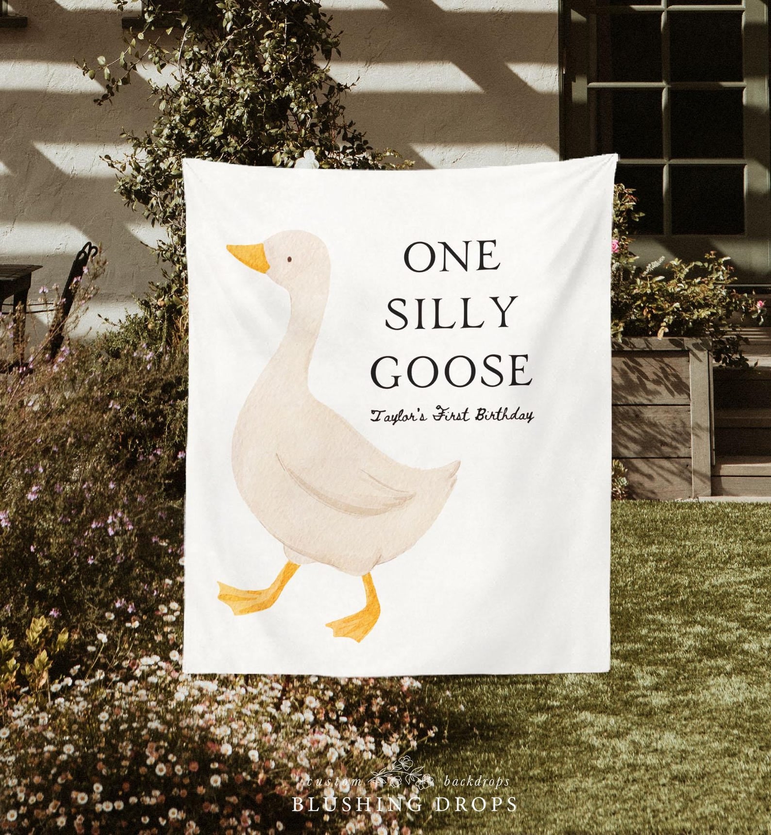 One Silly Goose Birthday Banner