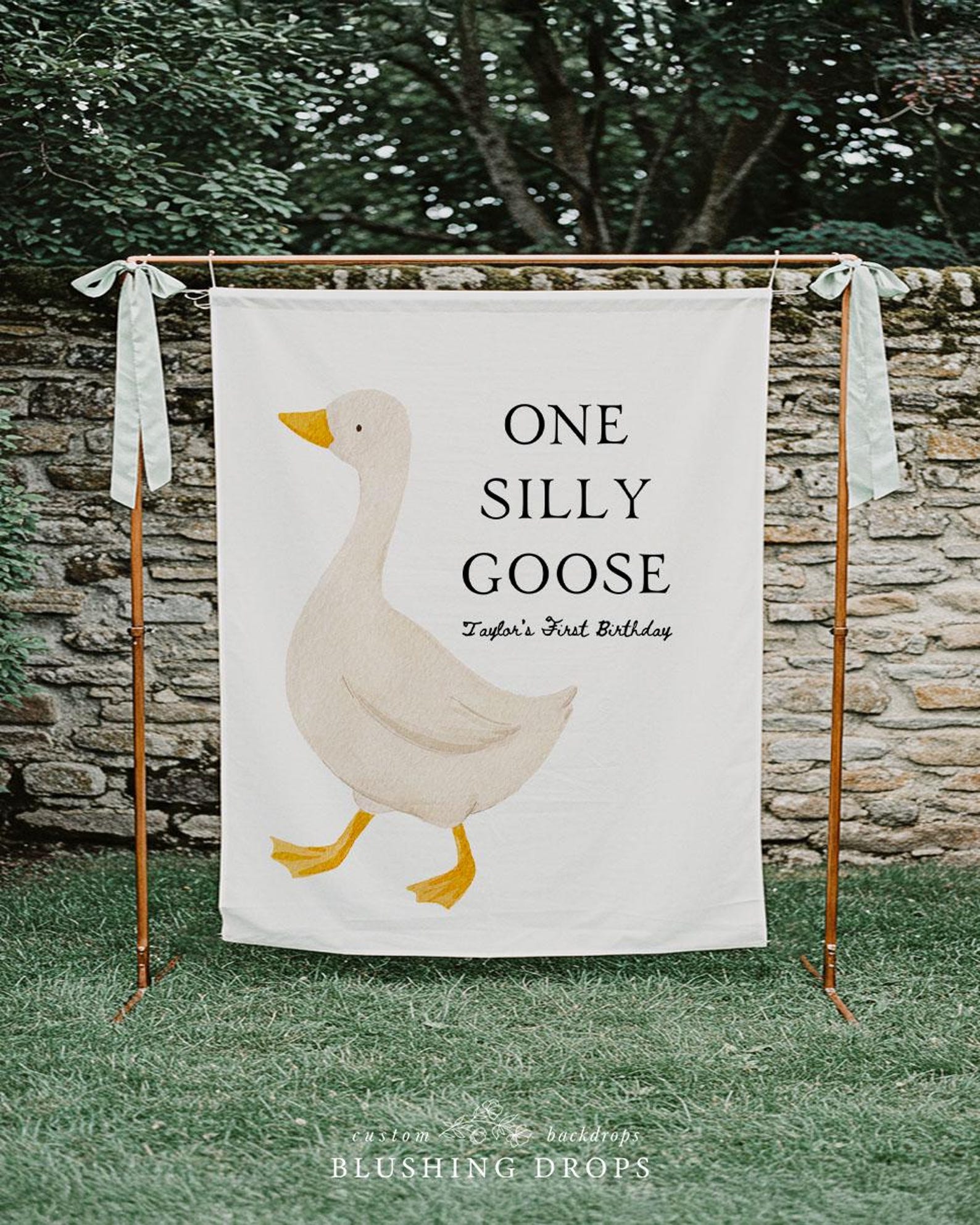 One Silly Goose Birthday Banner