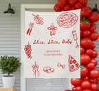 Slice Slice Baby Italian Ciao Baby Shower Banner