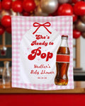 She's Ready To Pop Baby Shower Banner