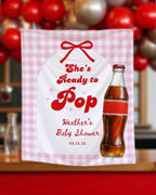 She's Ready To Pop Baby Shower Banner