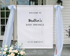Minimalist Baby Sprinkle Banner Backdrop
