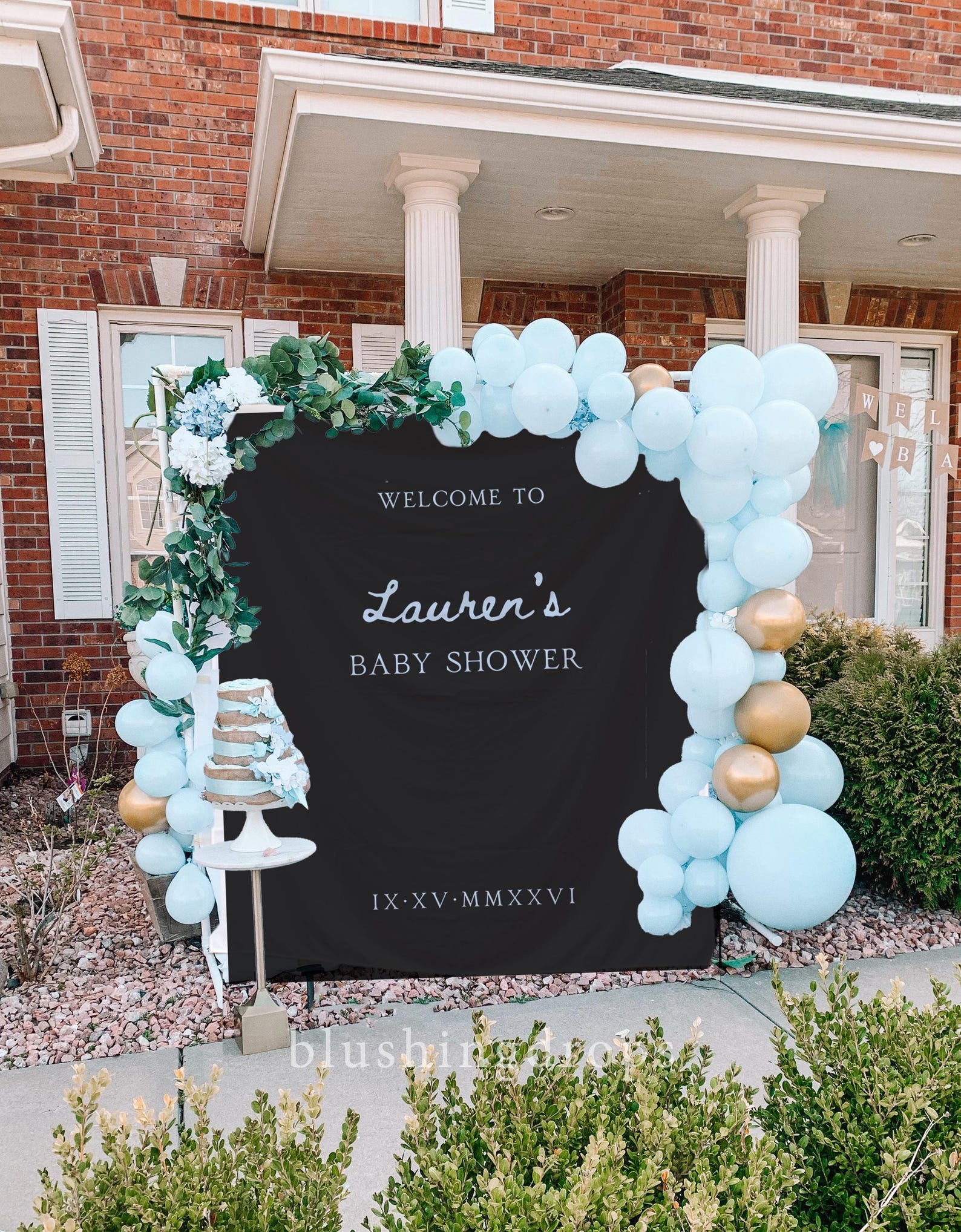 Minimalist Baby Sprinkle Banner Backdrop