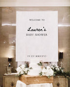 Minimalist Baby Sprinkle Banner Backdrop