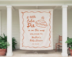 Little Cutie Pie Baby Shower Banner Backdrop