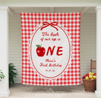 Apple Themed 1st Birthday Party Banner