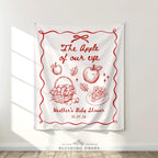 The Apple of Our Eye Baby Shower Backdrop