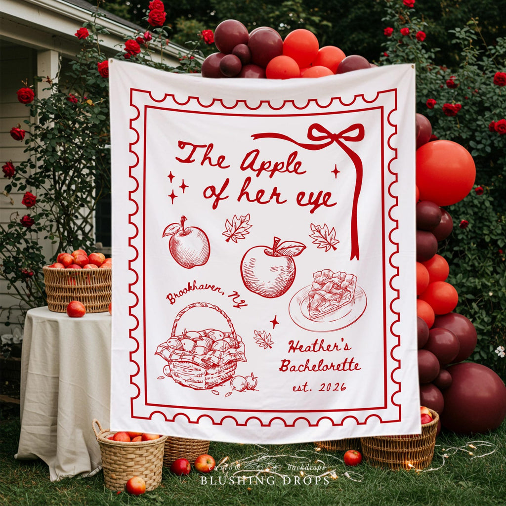 The Apple of Her Eye Bachelorette Banner