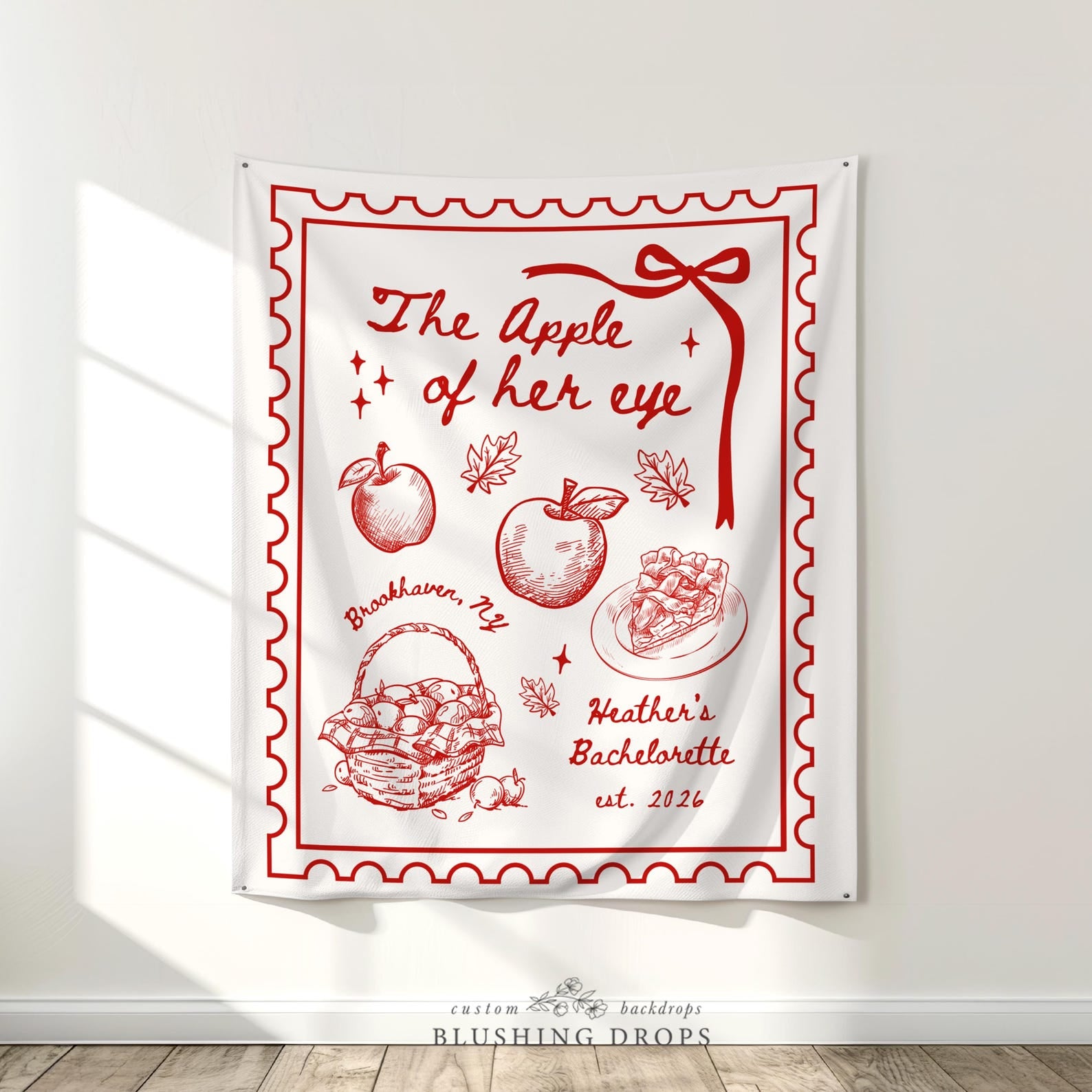 The Apple of Her Eye Bachelorette Banner