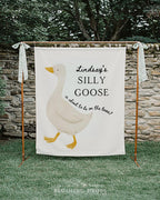 A New Silly Goose Baby Shower Backdrop