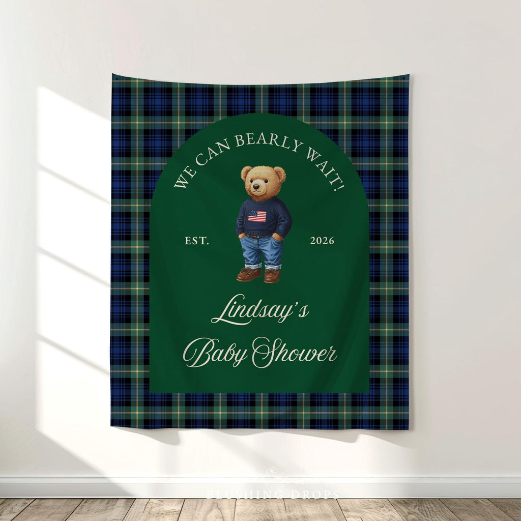 We Can Bearly Wait Baby Shower Banner