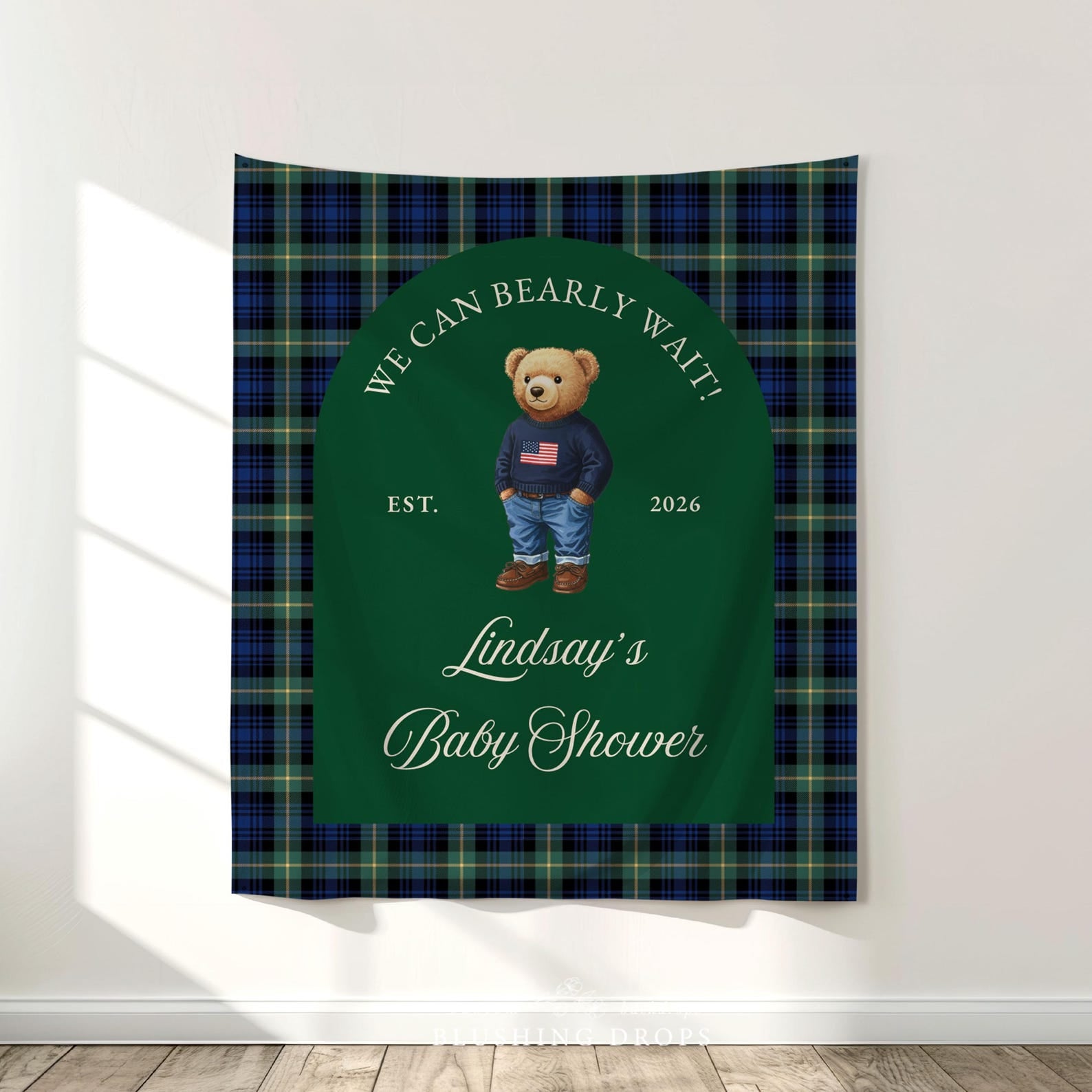 We Can Bearly Wait Baby Shower Banner