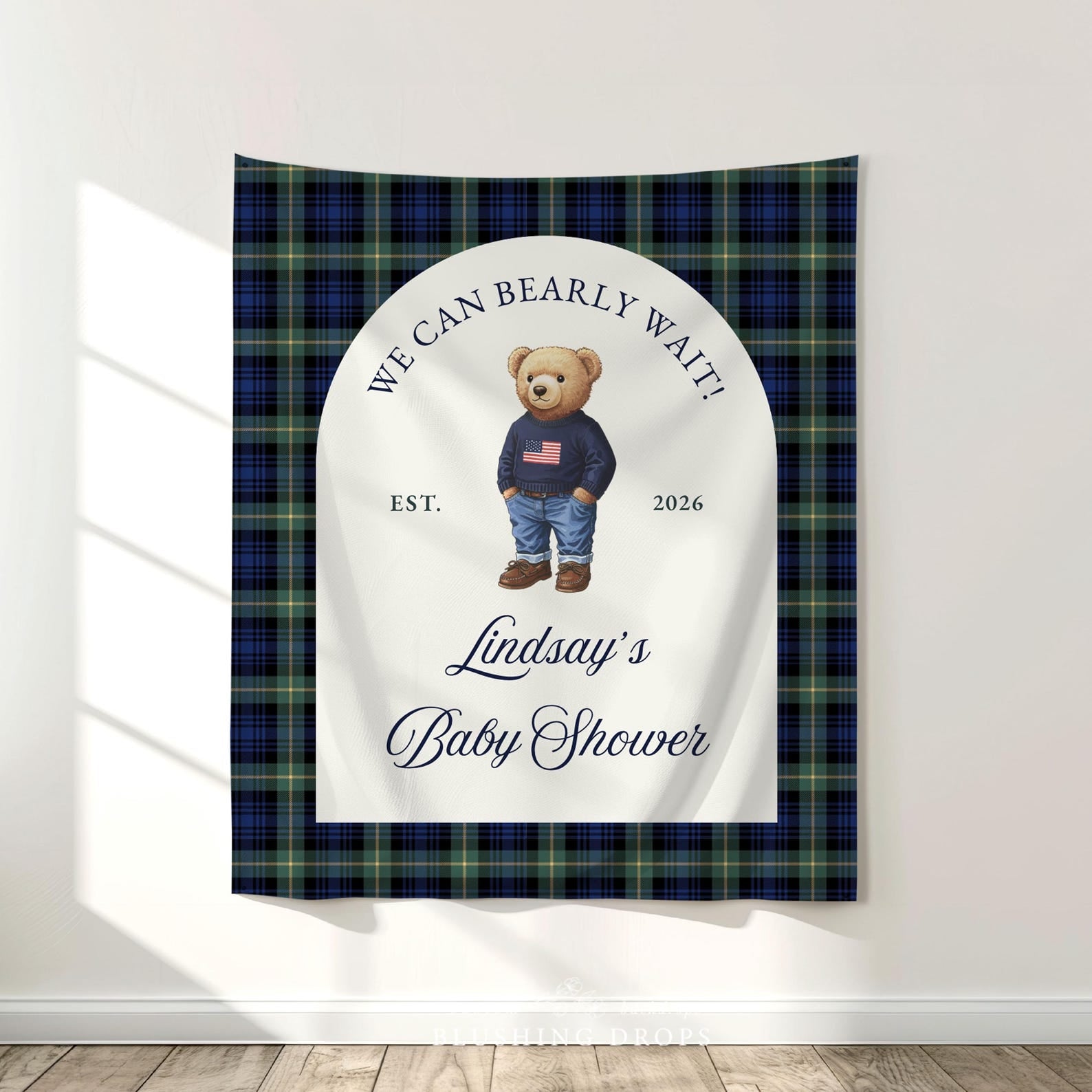 We Can Bearly Wait Baby Shower Banner