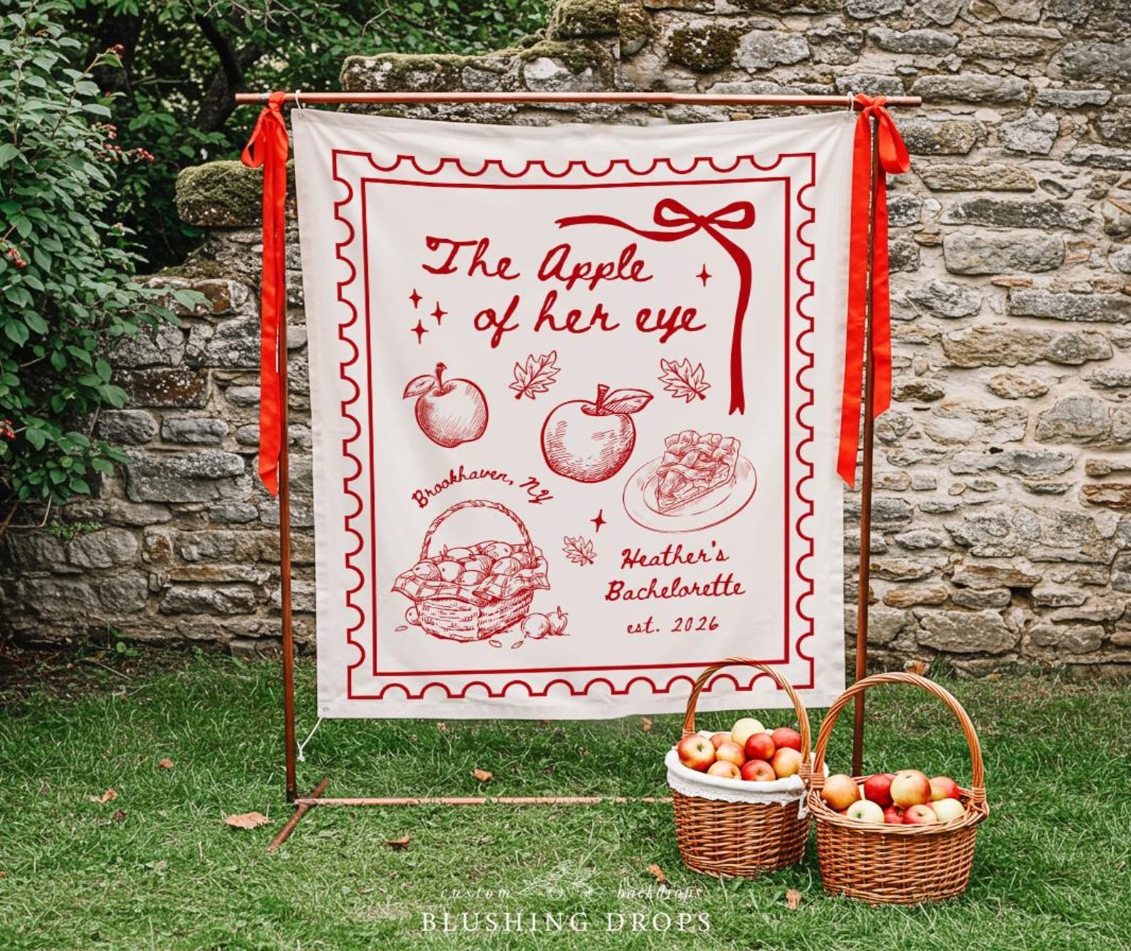 The Apple of Her Eye Bachelorette Banner