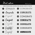 She Did It Black Tassel Graduation Party Banner